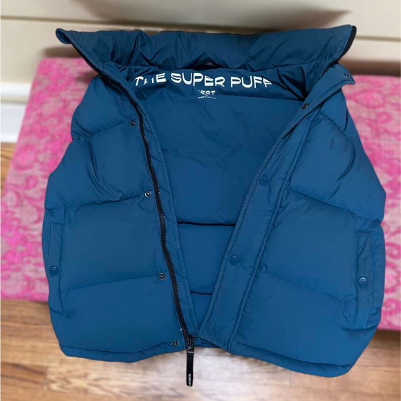 Super puff, Aritzia, medium, green/blue sz medium - Picture 4 of 4